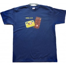 Biscuits T-Shirt (Navy) (Medium) (Bold Logo)